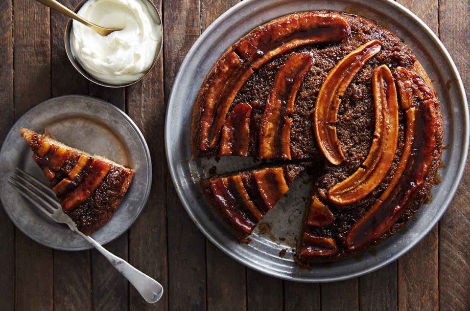 Banana Cardamom Upside-Down Cake