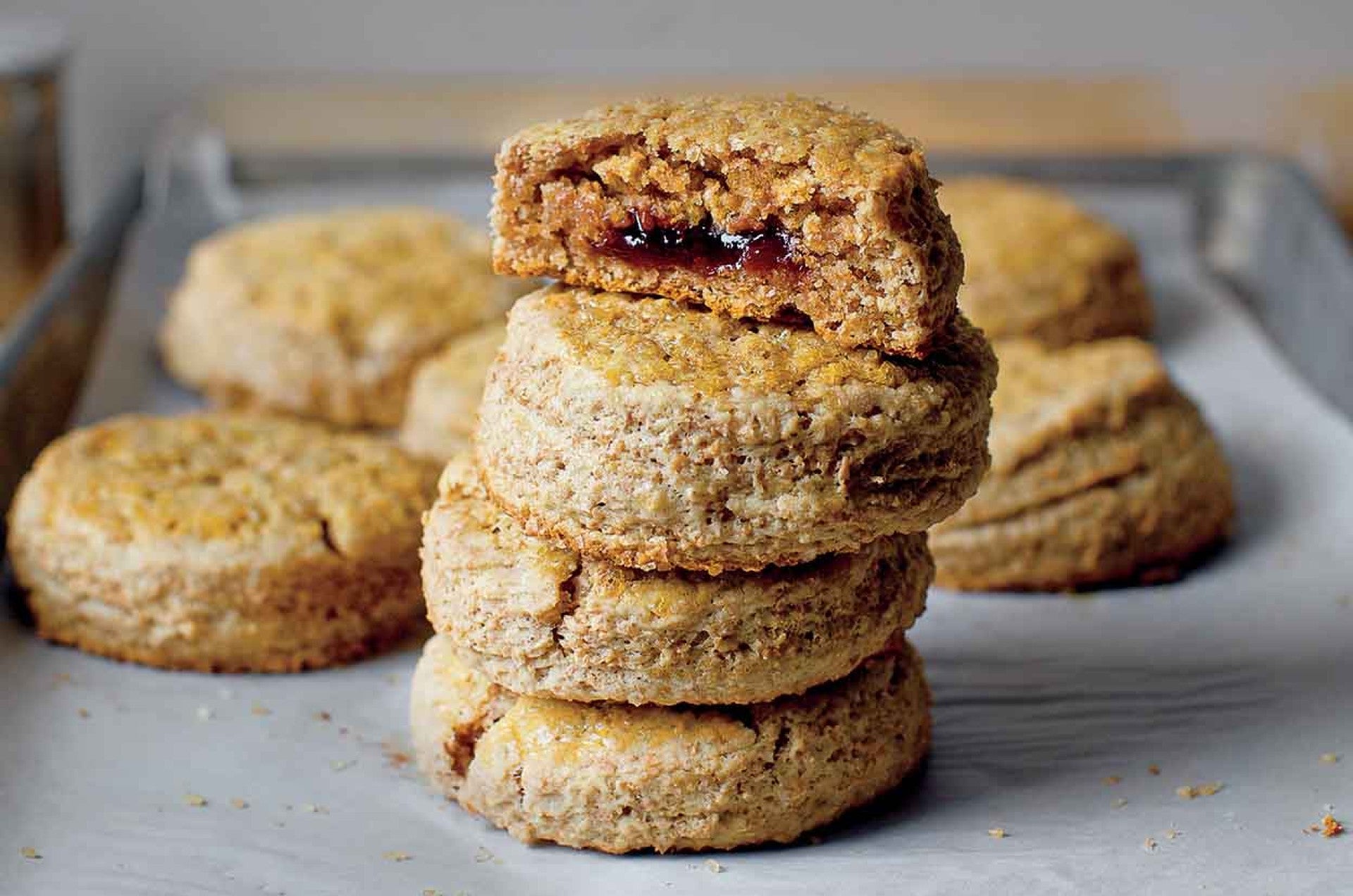jam filled scones