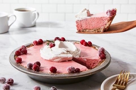 Cranberry Chiffon Pie - select to zoom