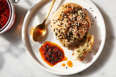 Tahini-Scallion Rolls - select to zoom