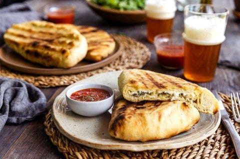 Grilled Calzones  - select to zoom