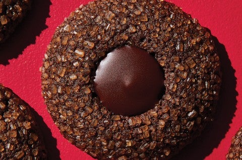 Gluten-Free Chocolate Molasses Thumbprints - select to zoom
