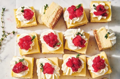 Vanilla Bean Cheesecake Bars  - select to zoom