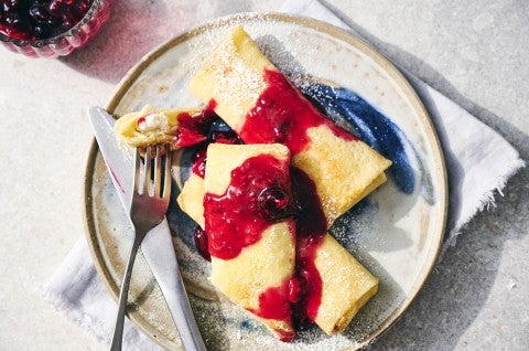 Cheese Blintzes  - select to zoom