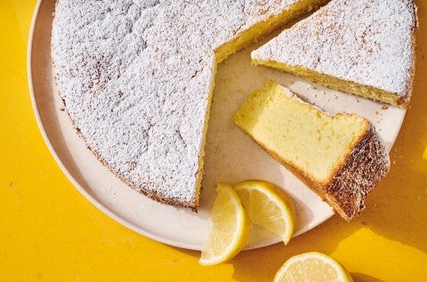 Meyer Lemon Chiffon Cake  - select to zoom
