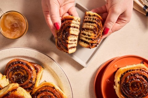 Chocolate Babka Buns - select to zoom