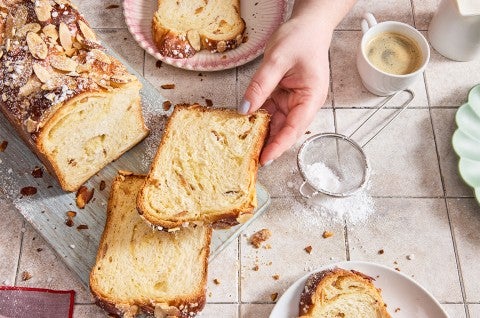 Almond Croissant Milk Bread  - select to zoom