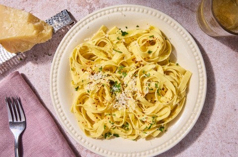 Golden Durum Pasta on a plate - select to zoom