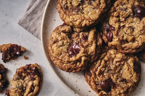 All-Star Oatmeal Cookies on a plate - select to zoom