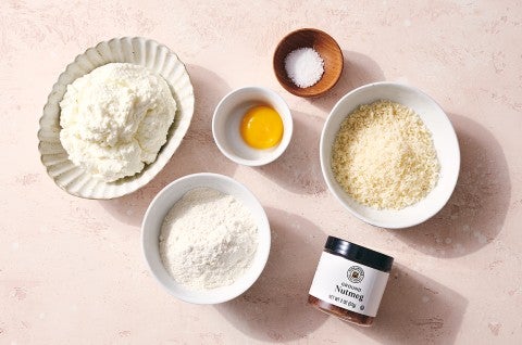 Ricotta Gnocchi ingredients - select to zoom