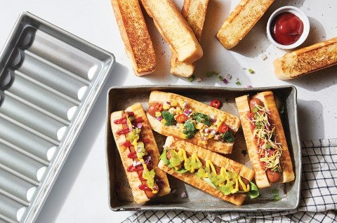 New England Hot Dog Buns  filled with hot dogs - select to zoom