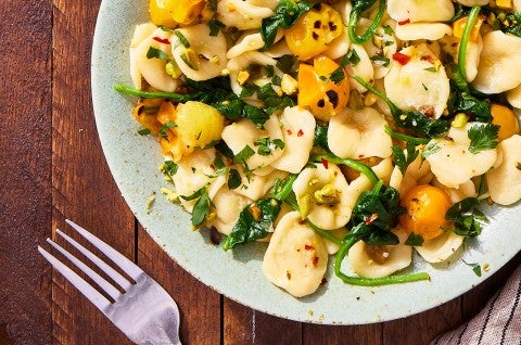 Eggless Pasta Dough on a plate - select to zoom