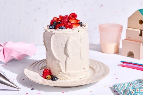 First Birthday Smash Cake on a plate - select to zoom