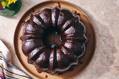 Sweet Potato Cake baked in a bundt pan - select to zoom