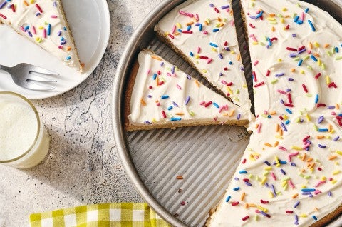 Vanilla Cake Pan Cake in a cake pan - select to zoom