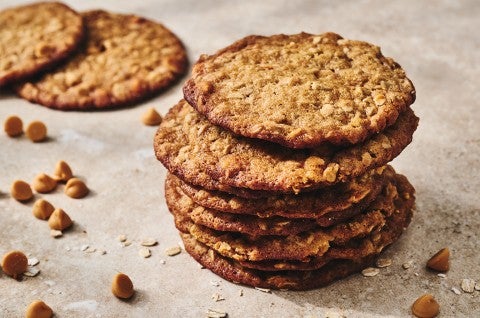 A stack of Miso Oatmeal Scotchies - select to zoom