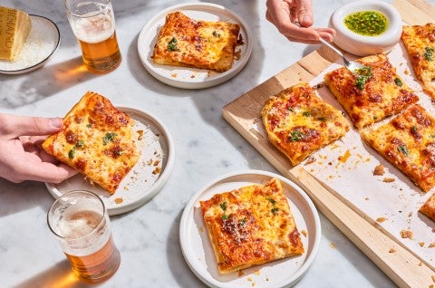 Flaky Puff Crust Pizza