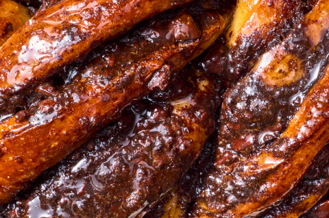 Detailed shot of Chocolate Sourdough Babka. - select to zoom