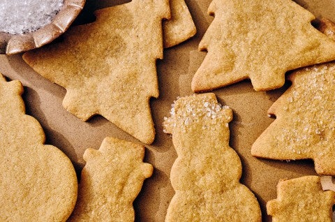 Light Spice Holiday Cookies on a plate. - select to zoom