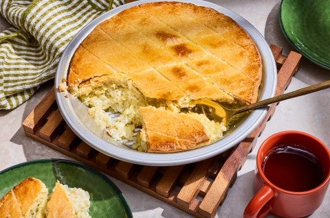 Baked Tapioca Pudding on a table - select to zoom