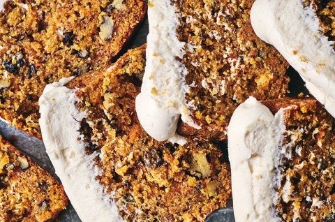 Detail of Spiced Carrot Snacking Cake. - select to zoom