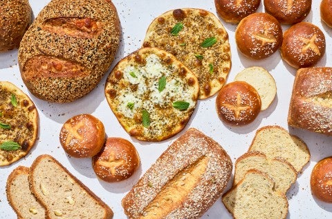 Several different breads from the Big Month of Bread