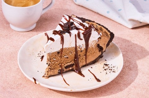 A slice of Mocha Madness Ice Cream Pie - select to zoom