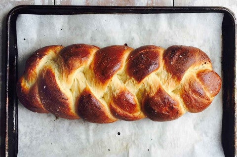 Challah with stretch marks 