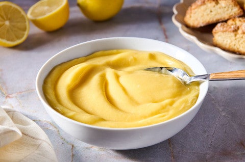 Lemon Curd in a bowl - select to zoom