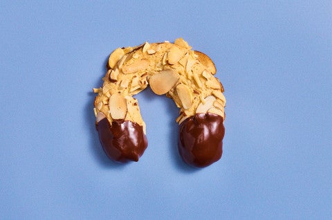 A single Mandelhornchen on a blue background - select to zoom