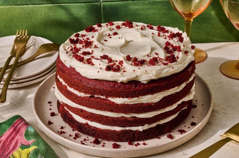 Red Velvet Cake on a plate - select to zoom