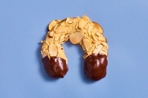 A single Mandelhornchen on a blue background - select to zoom