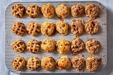Mini Apple Pies in a mini-muffin tin - select to zoom
