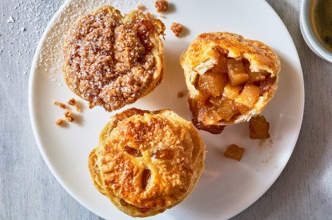 Mini Apple Pies on a plate - select to zoom
