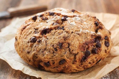 No-Knead Chocolate-Cherry Pecan Bread Recipe | King Arthur Baking
