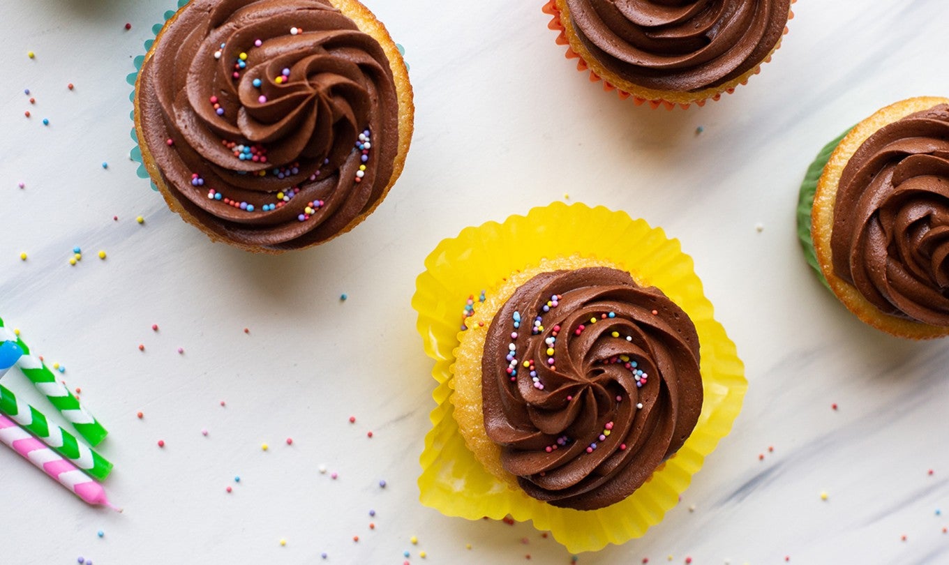 Classic Birthday Cupcakes