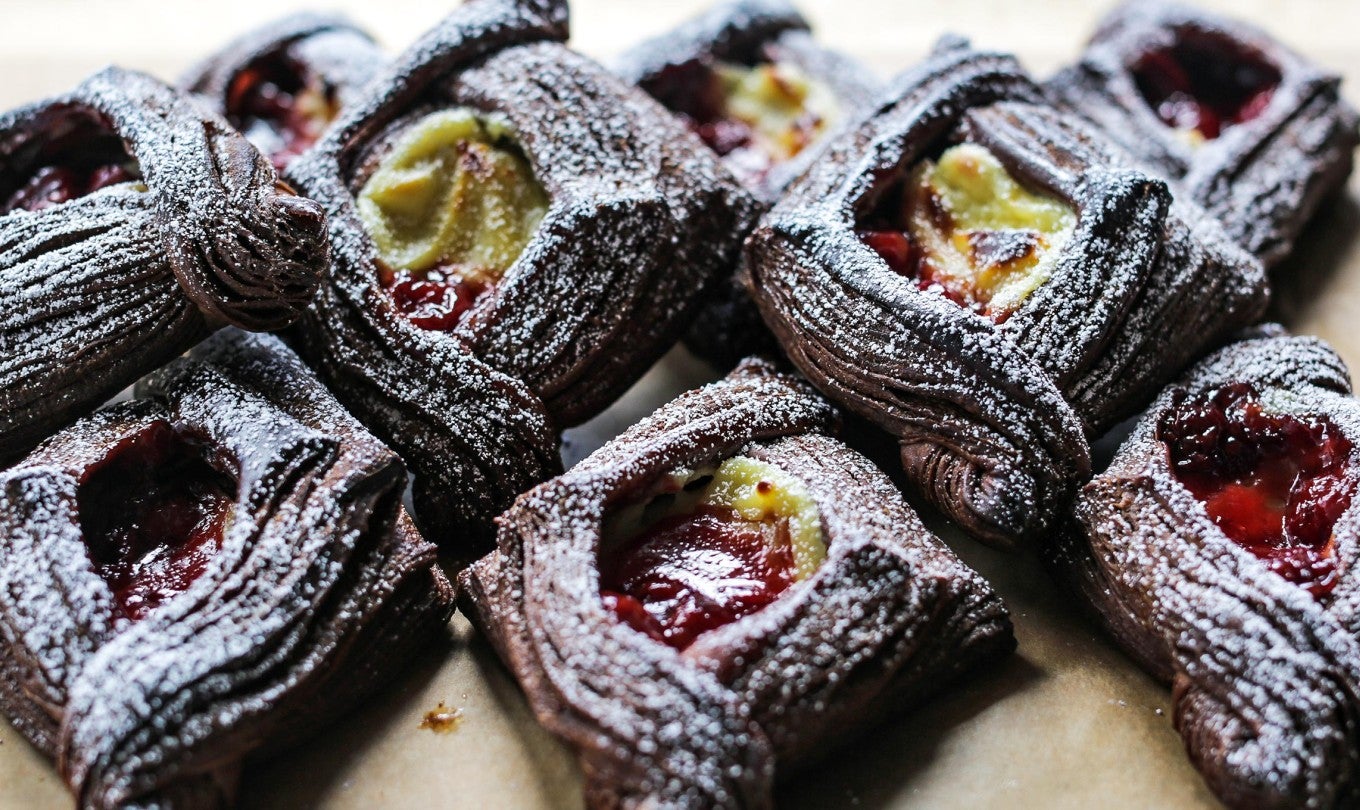 Chocolate Cherry Danish