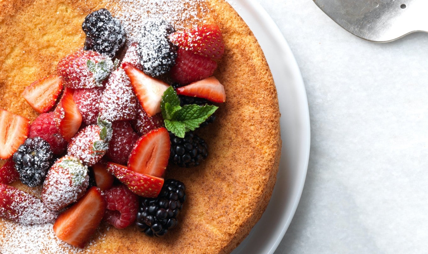 Strawberry Almond Flour Cake
