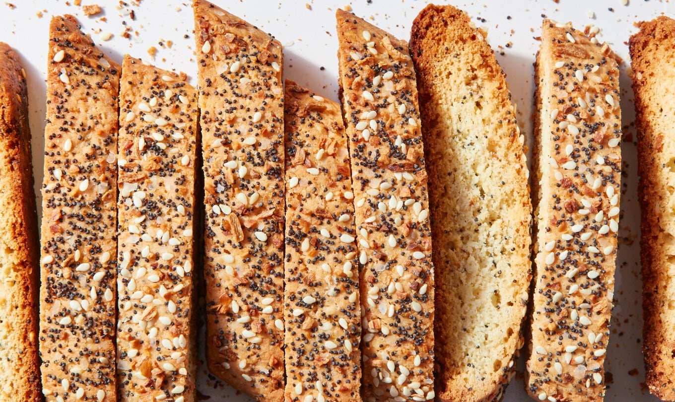 Everything Bagel Biscotti