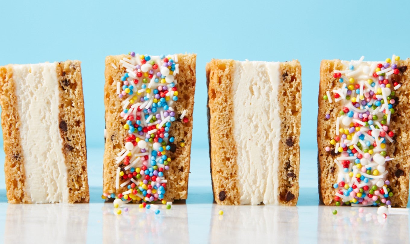 Chocolate Chip Ice Cream Sandwich Bars