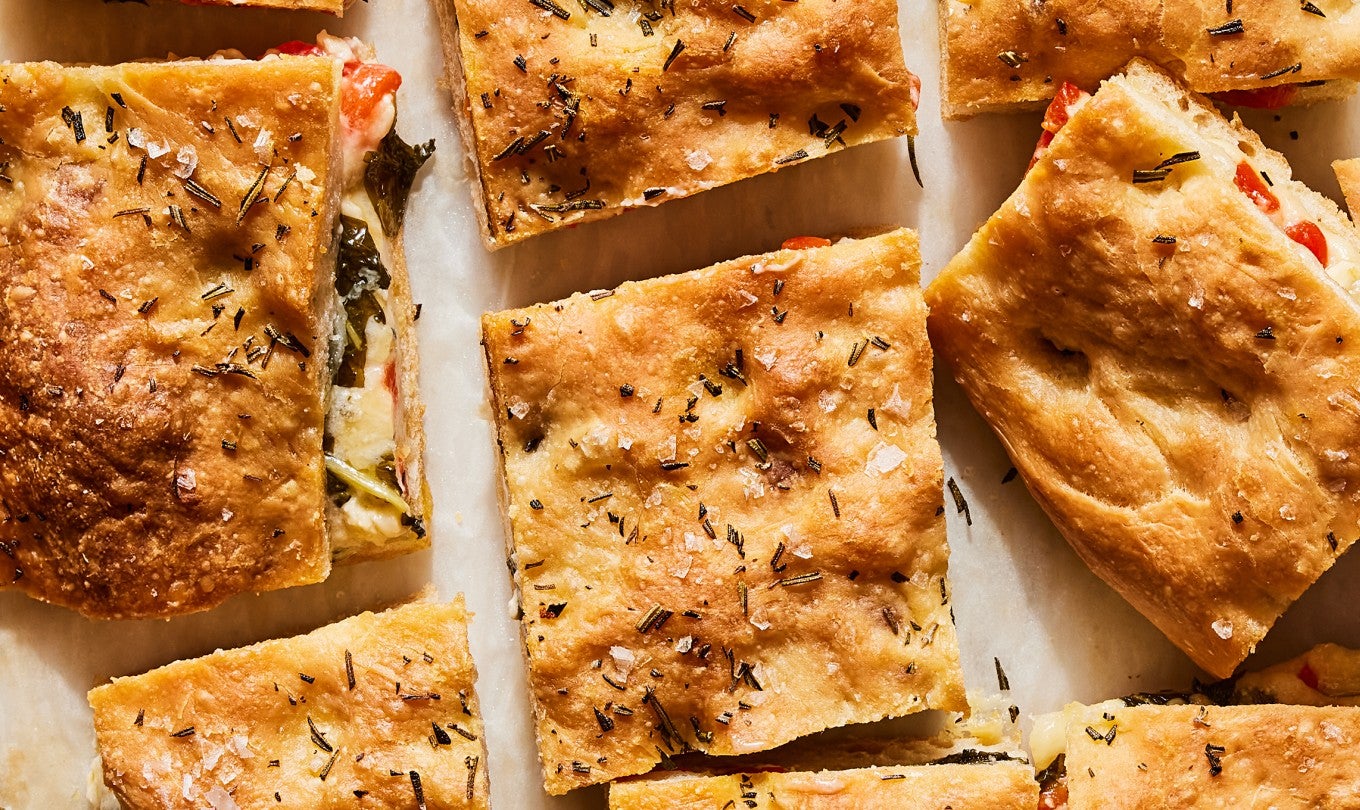 Cheese and Herb Stuffed Focaccia