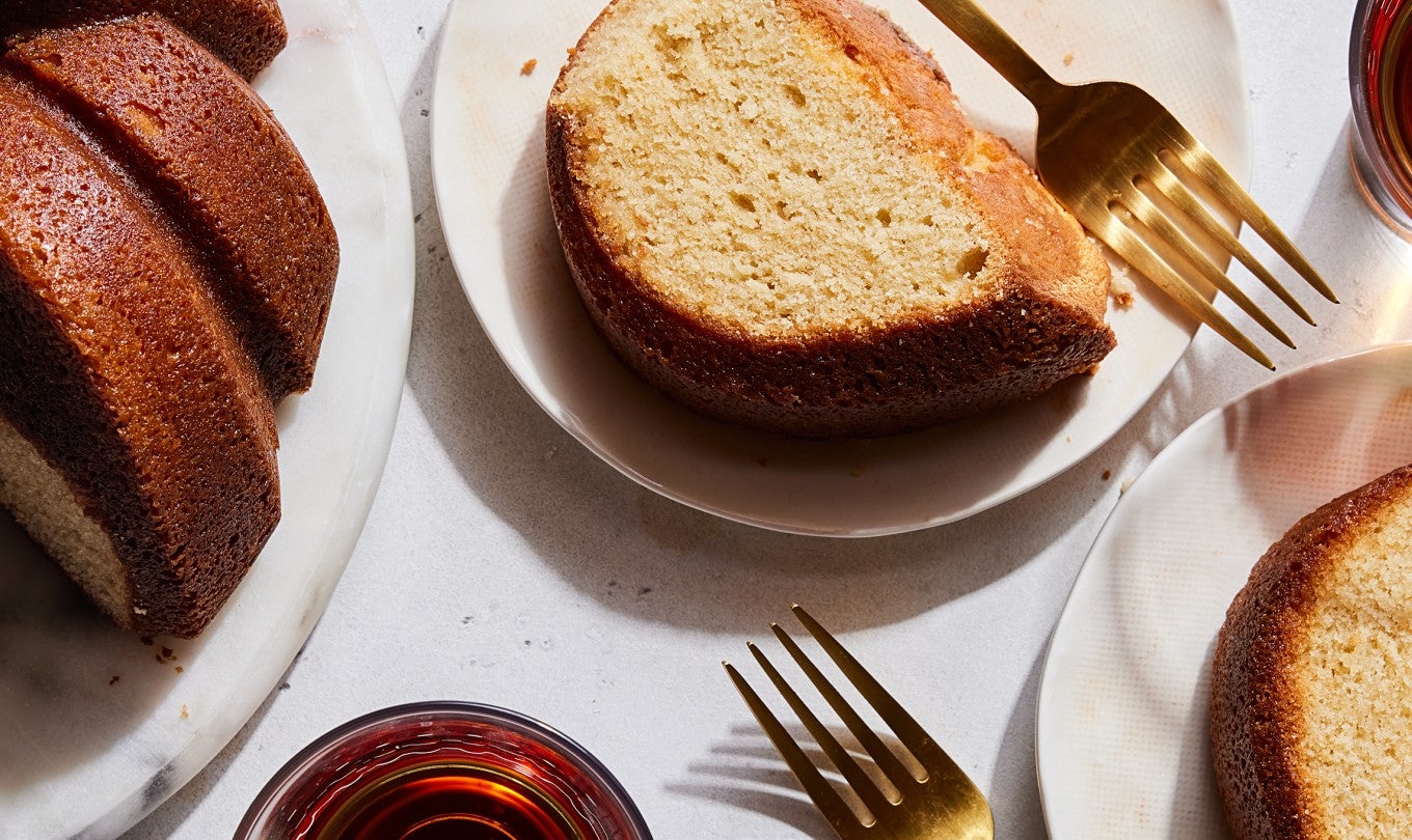 Maple Pound Cake with Maple-Rum Glaze