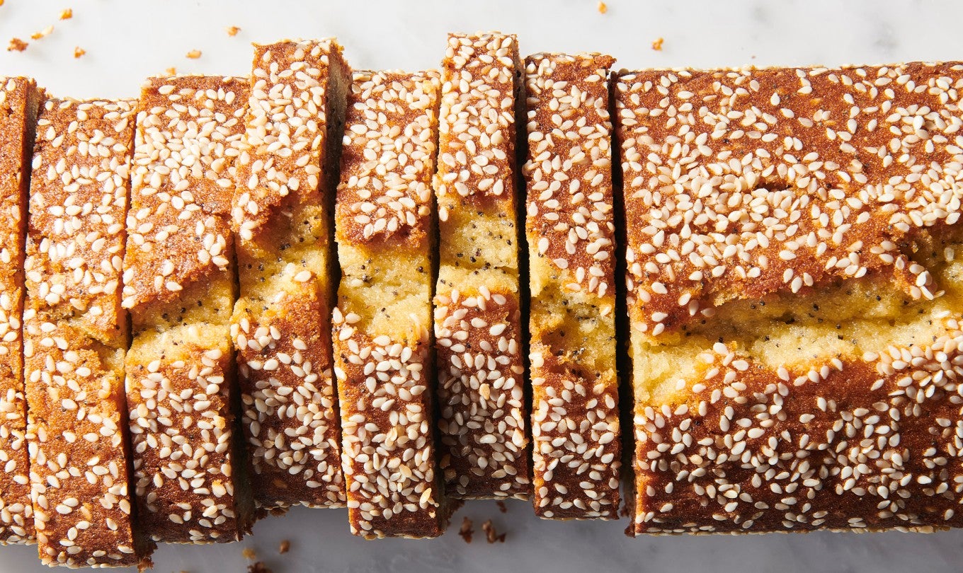 Tahini Poppy Seed Pound Cake