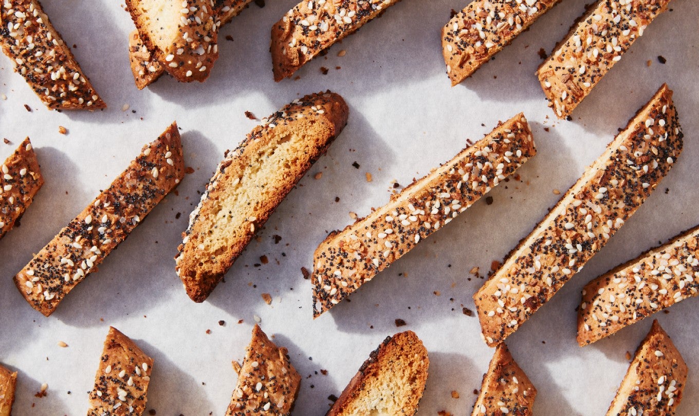 Everything Bagel Biscotti