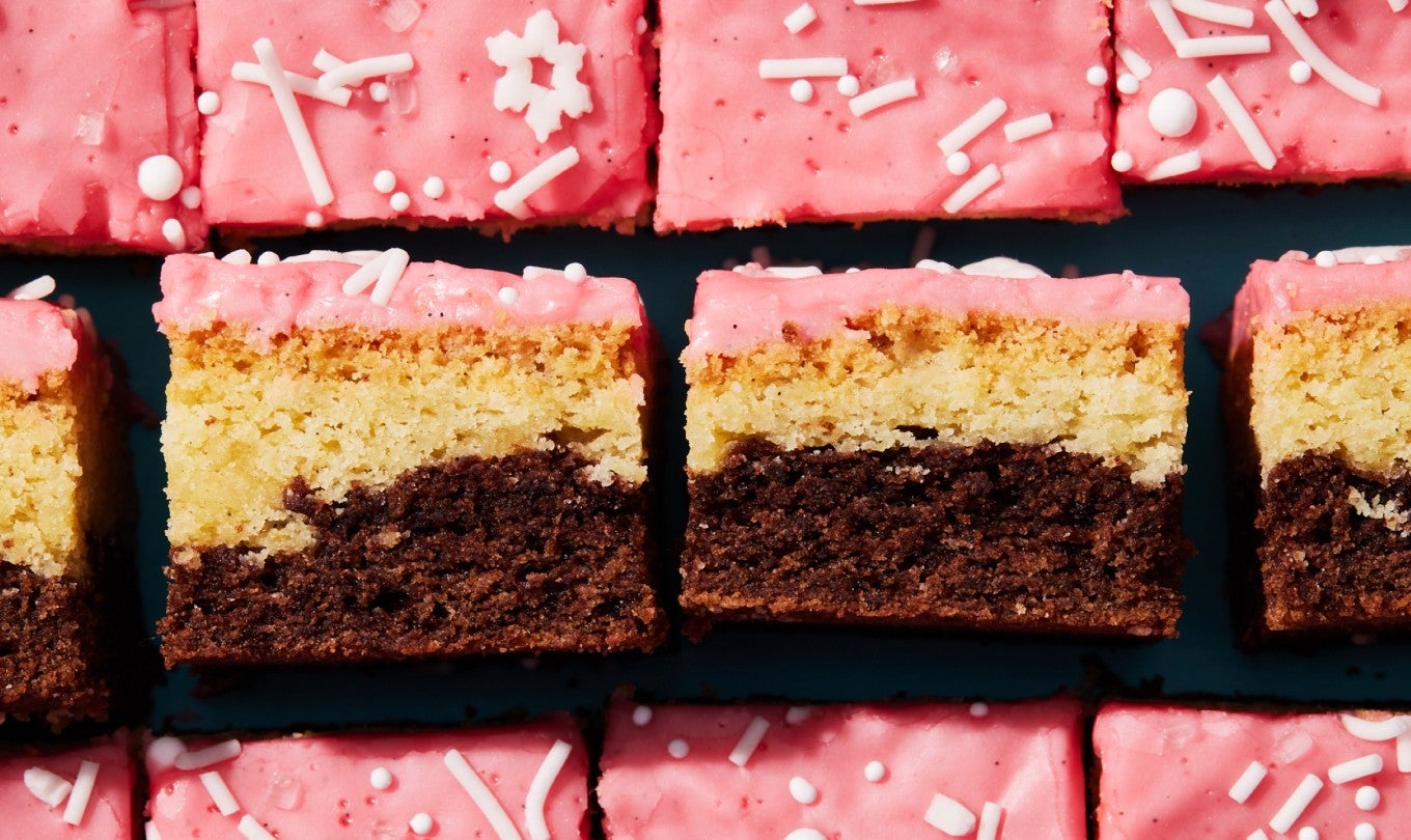 Neapolitan Sugar Cookie Bars