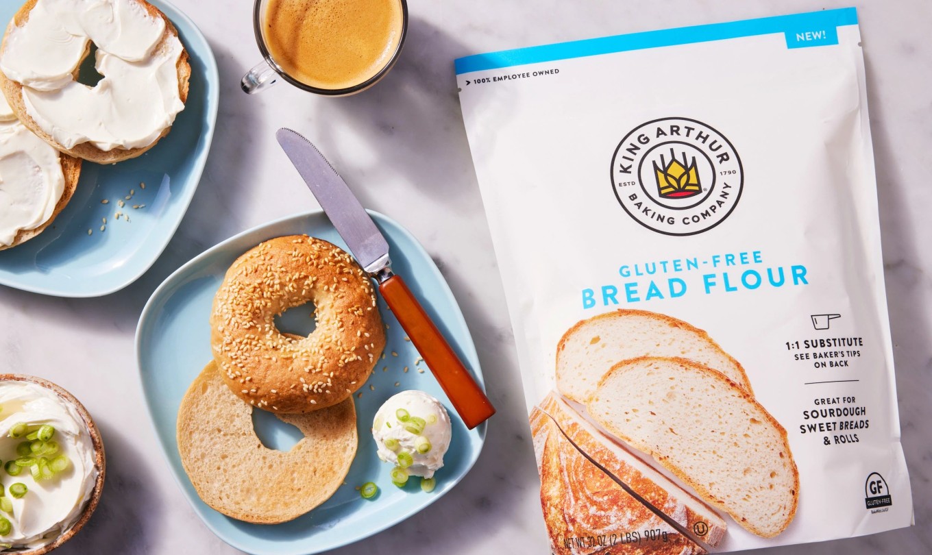 Bagels on a table with Gluten-Free Bread Flour