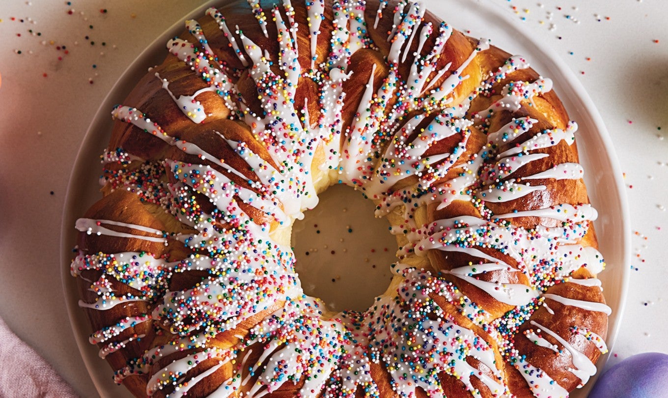 Easter Bread Wreath