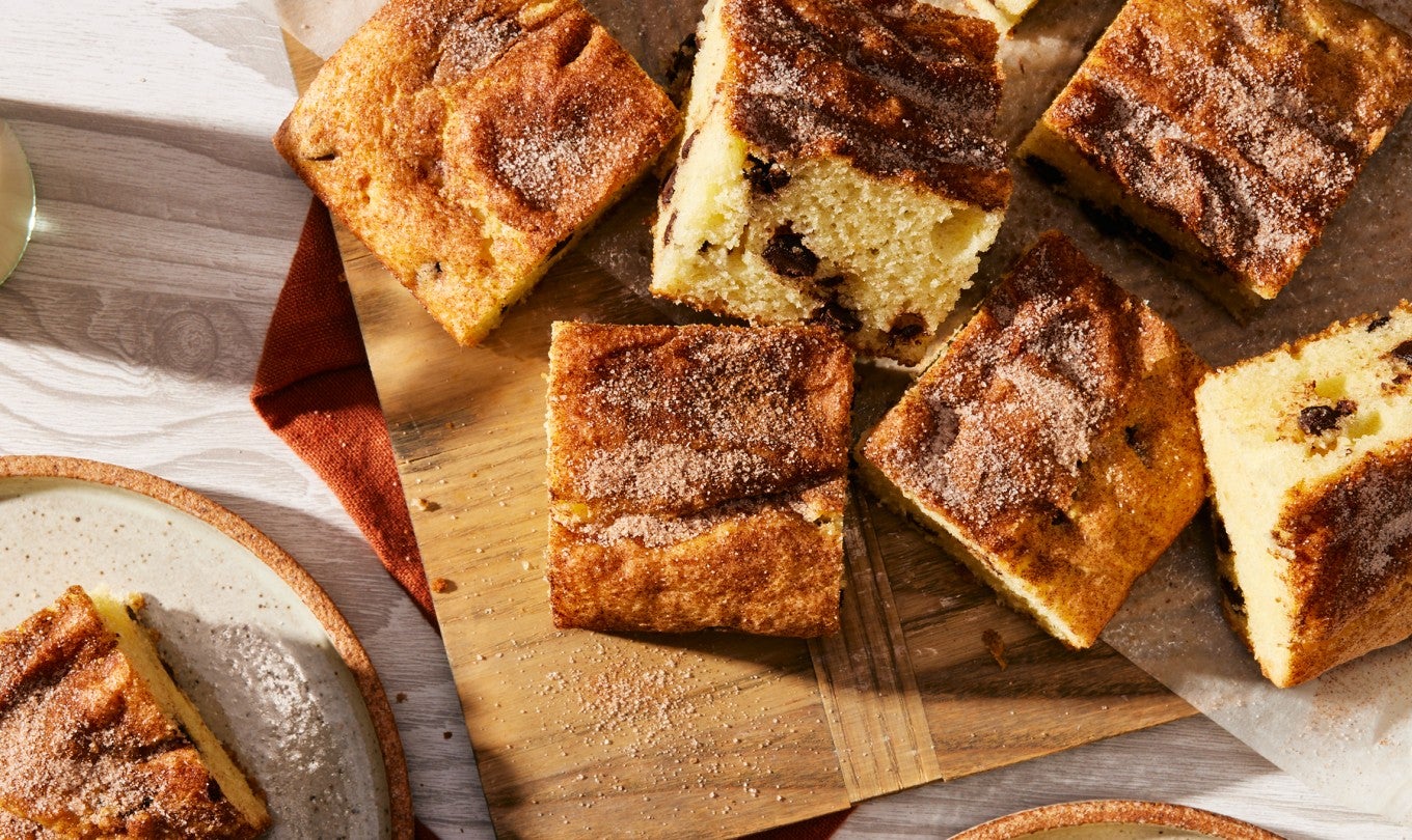 Chocolate Chip Snickerdoodle Cake 