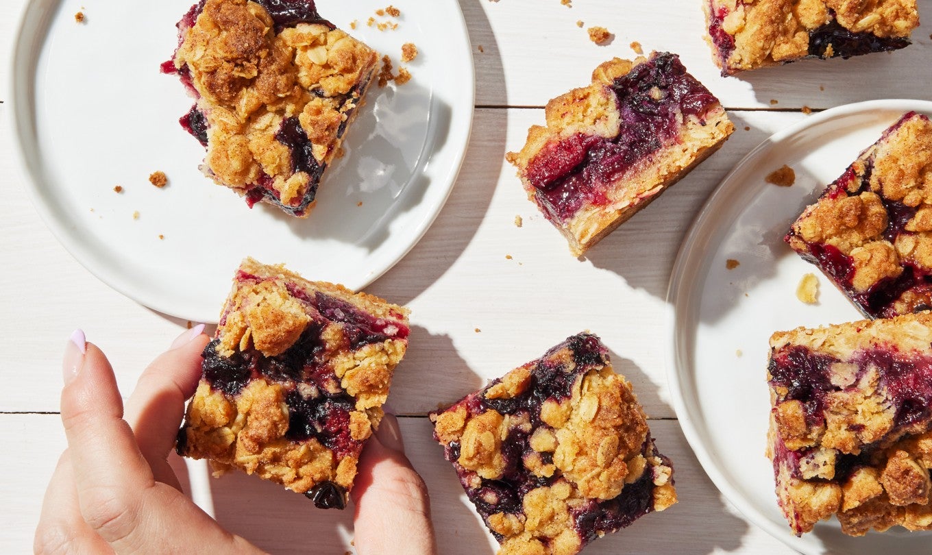 Berry Easy Jam Bars 