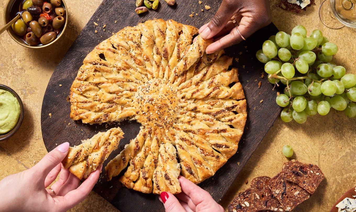 Everything-Cheddar Pastry Twist